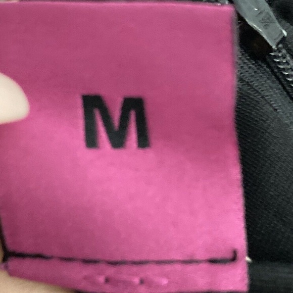 Save The‎ Queen Dress Womens Sz Medium Black Halter Trumpet Train Evening Open - Picture 14 of 16